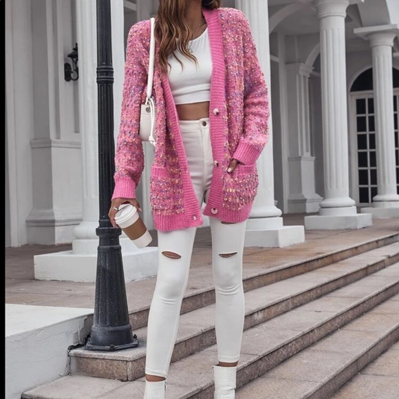 Button oversized cardigan coat - Picture 9 of 15